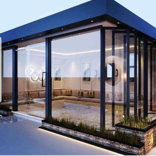 غرف زجاج سكريت في جيزان